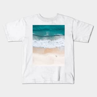 Blue Ocean Waves Kids T-Shirt